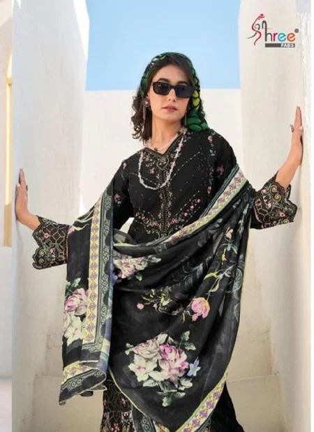 Tasrif 1002 By Shree Cotton Dupatta Cotton Embroidery Work Salwar Kameez Collection